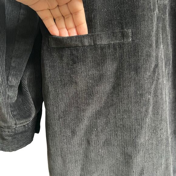 Talbots Women's Brown Corduroy Shirt Dress Size 14 Quarter Button - Picture 10 of 13